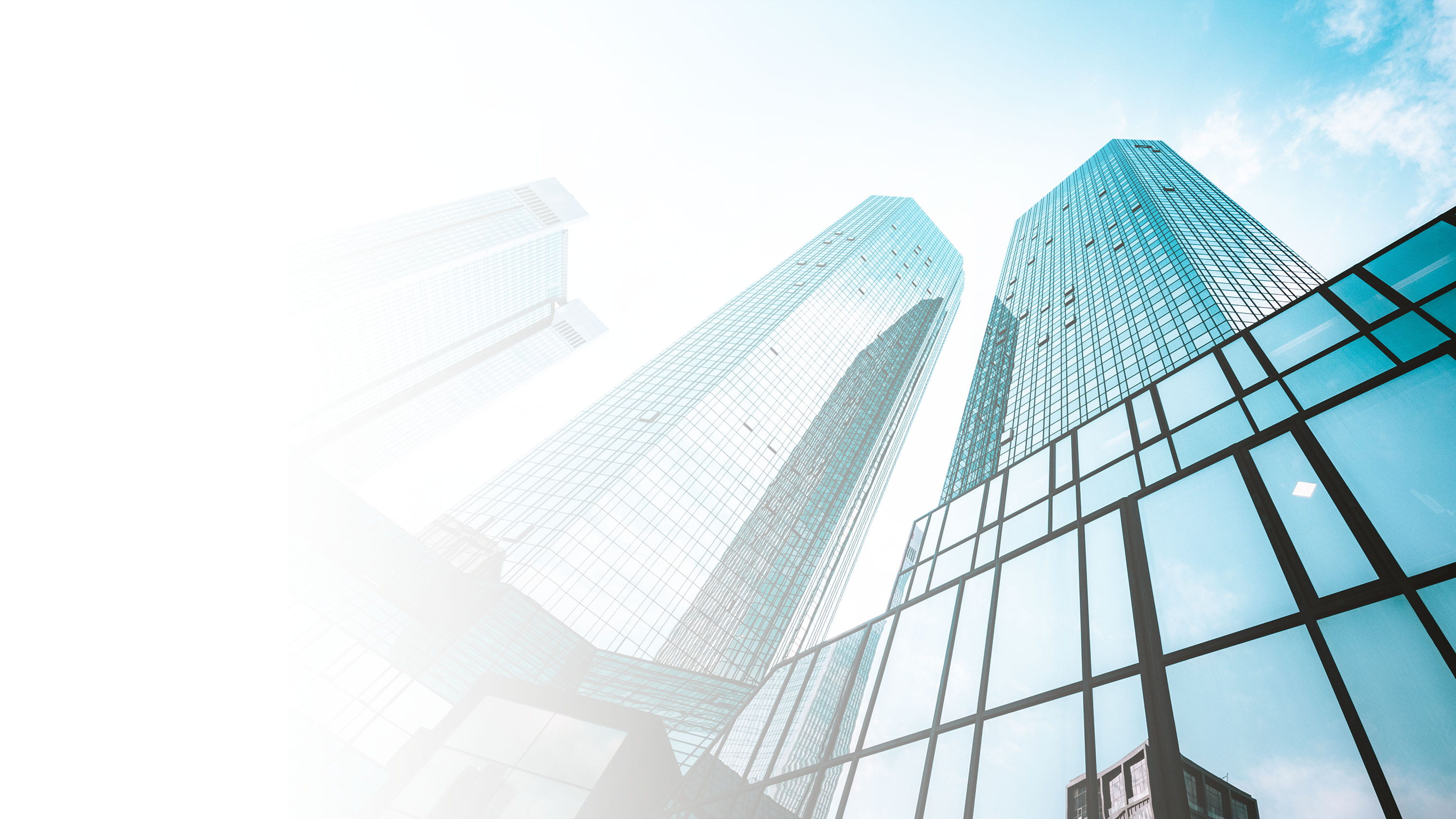 Glass skyscrapers, gradient.