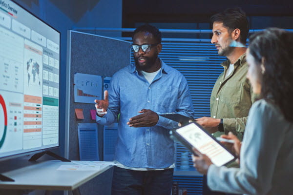 black geometric background