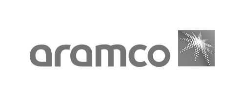 Aramco logo, monochrome