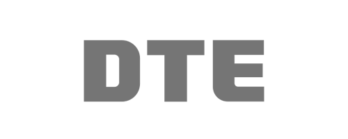 DTE logo, monochrome