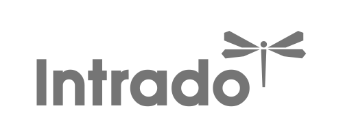 Intrado logo, monochrome