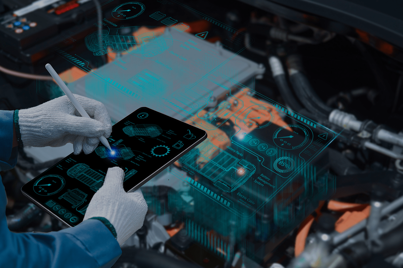 shades of grey hexagons