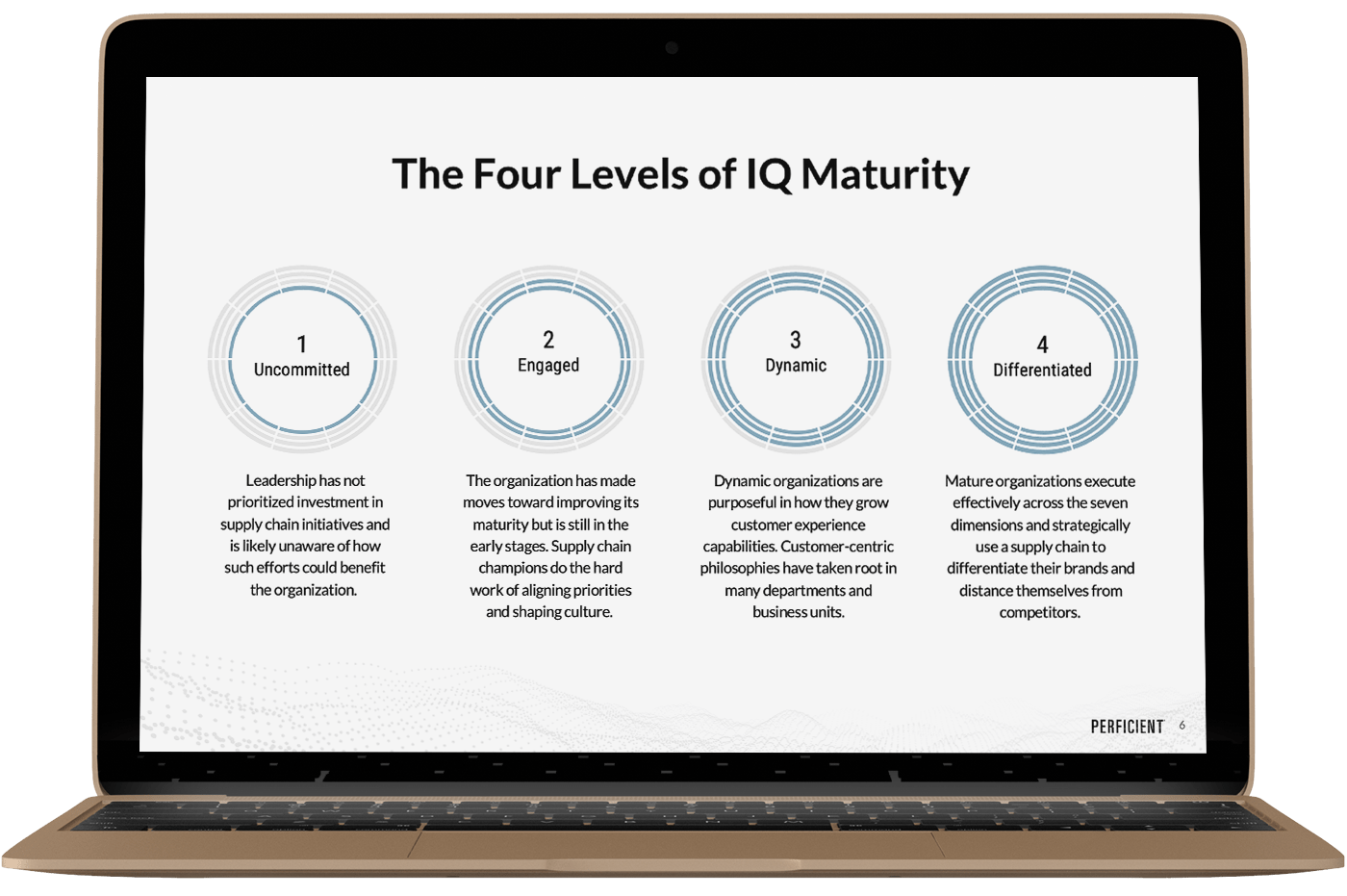 data displayed on laptop